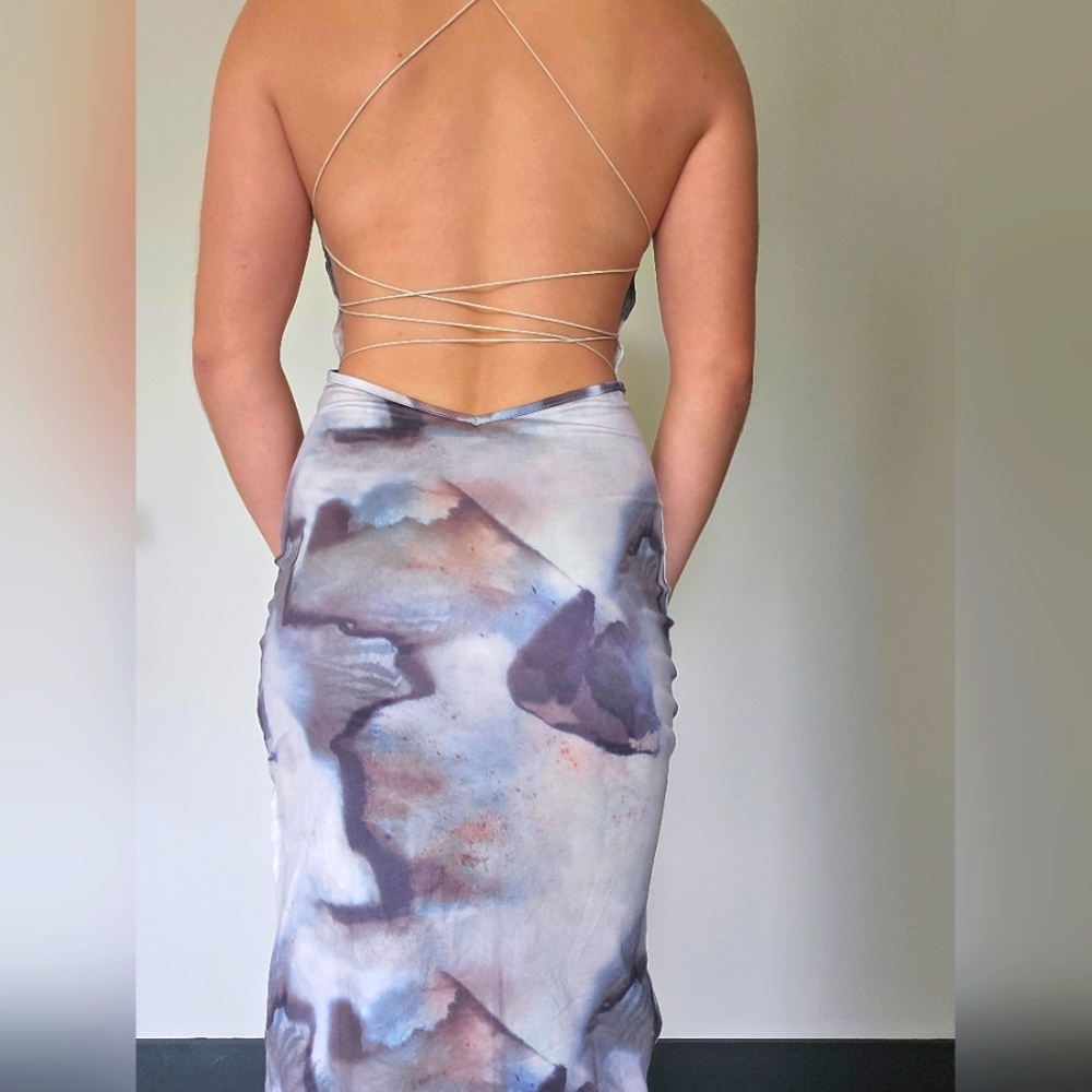 Elegant Multicolor Women's Dress - Picture 3 of 3